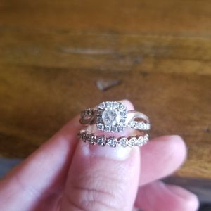 Engagement Ring and Wedding Band